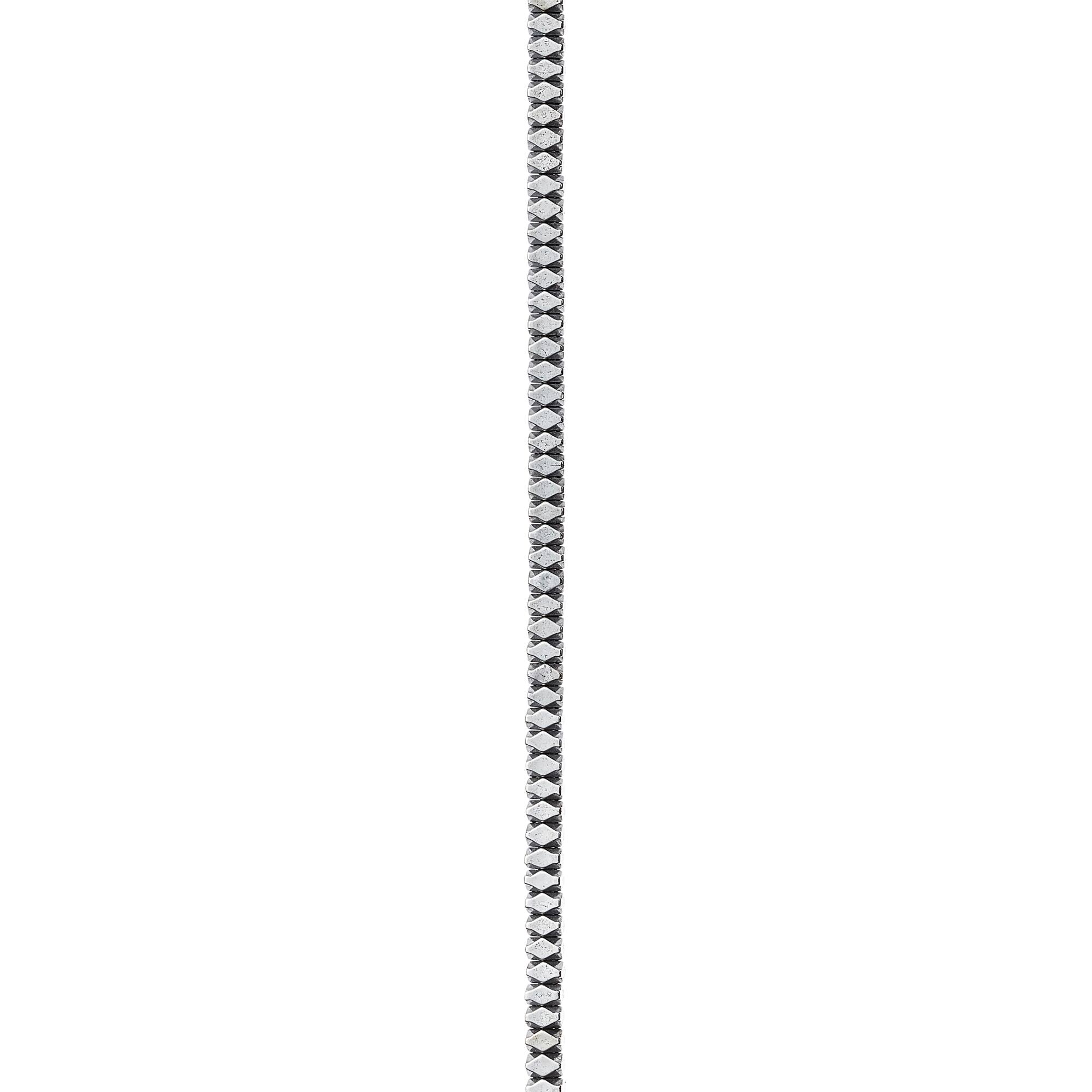 Rhodium Hematite Faceted Beads by Bead Landing®, 2mm